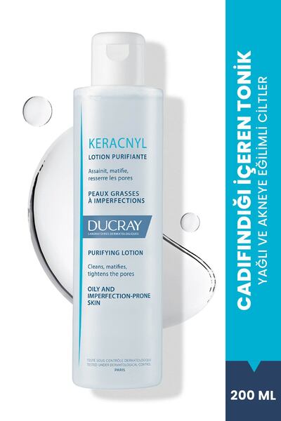 Ducray Keracnyl Yağlı ve Akneye Eğilimli Ciltler için Tonik 200 ml
