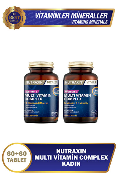 Nutraxin 2'li Multivitamin Kadın, Multivitamin & Mineral Complex