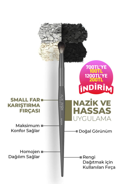 Alix Avien Küçük Karıştırma Fırçası - Small Blending Brush AA204