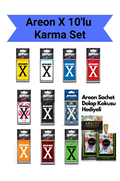Areon X Süper 10'lu Karma Set II (10 Farklı Koku)
