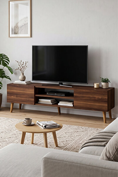 Monte Sehpa Plane Tv Ünitesi 150cm - Ceviz