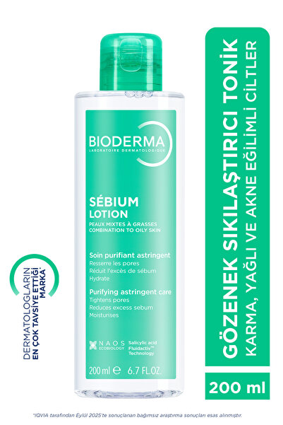 Bioderma Sebium Lotion Salisilik Asit İçeren Gözenek Sıkılaştırıcı Siyah Nokt...