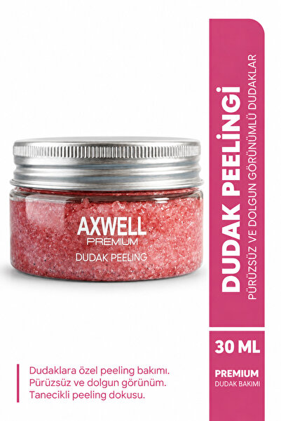 AXWELL PREMIUM Çilek Aromalı Dudak Bakım Peelingi 30ml