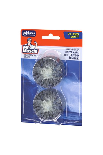 Mr. Muscle Rezervuar Blok Tuvalet Temizleyici, 2'li Ekonomik Paket, 2x48 g