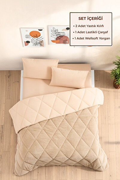 Formeya Battal Boy Lüx Wellsoft Çift Taraflı Yorgan Uyku Seti ( Yorgan+Çarşaf...