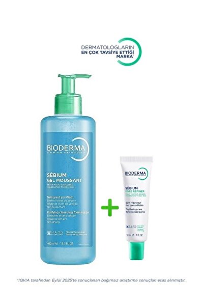 Bioderma Sebium Gözenekler Için Bakım Seti | Sebium Pore Refiner - Sebium Jel...