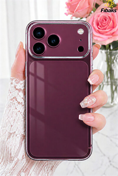 Fibaks iPhone 17 Pro/18 Pro Kılıf Şeffaf Kamerası Açık Korumalı Yumuşak Darbe...
