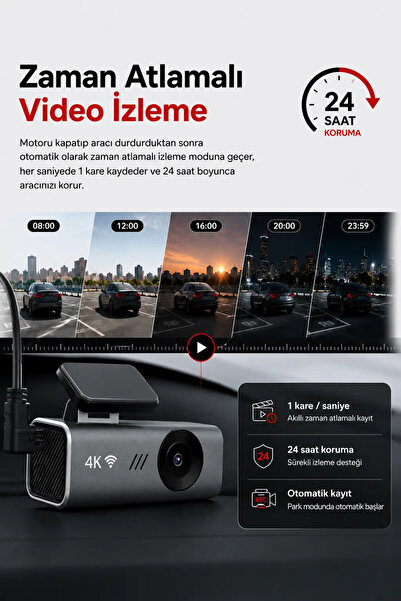 Carlover S12 4K Araç Kamerası