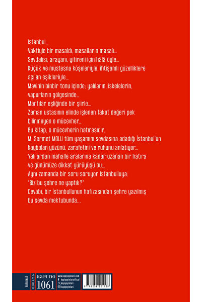 Kapı Yayınları Ben İstanbul (Ciltli)