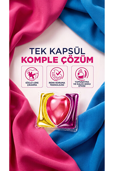 Peros Pratik Matik Çamaşır Deterjanı Kapsülü - Tableti 52 Adet Renkliler (2PK*26)