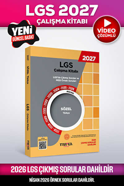 Marka Yayınları 2027 Nisan Güncel 8. Sınıf LGS Çıkmış Sorular ve MEB Örnek So...