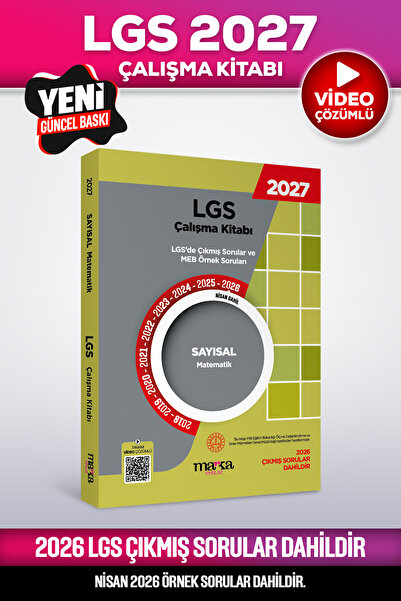Marka Yayınları 2027 Nisan Güncel 8. Sınıf LGS Çıkmış Sorular ve MEB Örnek So...