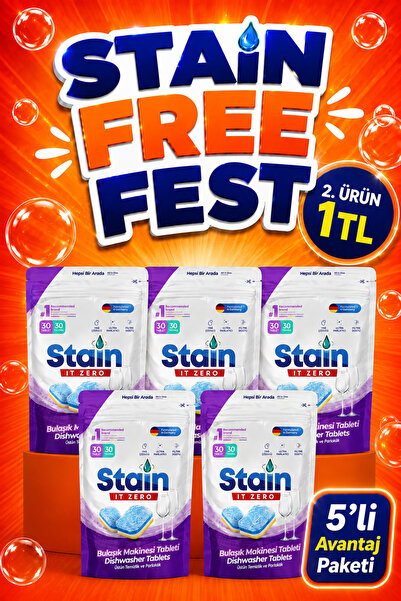 Stain İt Zero All in One Dishwasher Tablet & Strong Cleaning Superior Brightn...