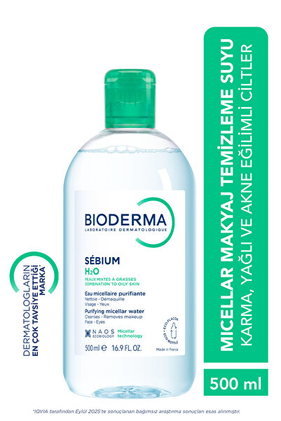 Bioderma Sebium H2O Karma, Yağlı ve Akne Eğilimli Ciltler için Micellar Makya...