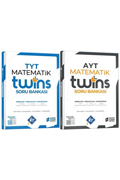 KR Akademi Yayınları TYT - AYT Twins Matematik Soru Bankası Seti