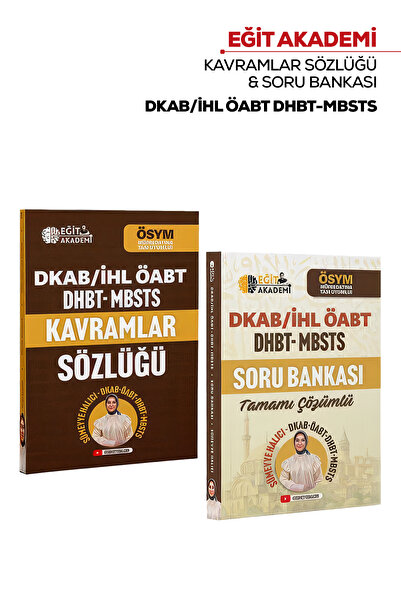 Eğit Akademi 2026 Öabt Dkab Ihl Dhbt MBSTS Soru Bankası Ve Kavramlar Sözlüğü ...