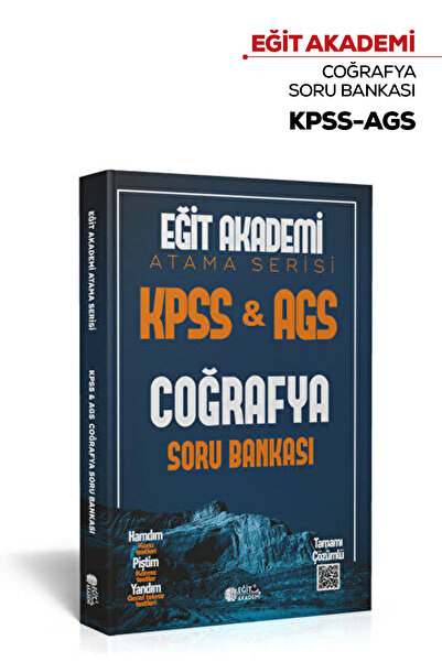 Eğit Akademi 2026 KPSS Atama Serisi COĞRAFYA Soru Bankası Tamamı DİJİTAL Çözümlü
