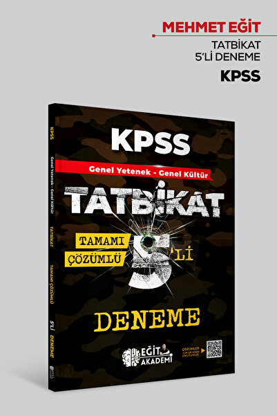 Eğit Akademi Kpss Genel Yetenek Genel Kültür Tatbikat Tamamı Çözümlü 5'li Mod...