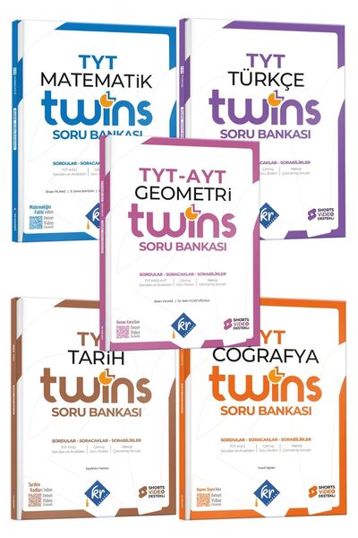 KR Akademi Yayınları TYT Twins Eşit Ağırlık Soru Bankası Seti