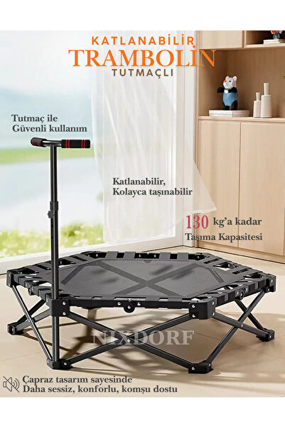 Unichrome Yüksek Kaliteli Katlanabilir Trambolin 106cm Yetişkin Çocuk