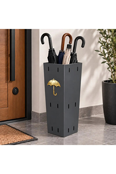 ÖZHEMMEKLER Metal Şemsiyelik Ve Dekoratif Şemsiye Standı | 50 cm | Ev,ofis,otel,restoran için