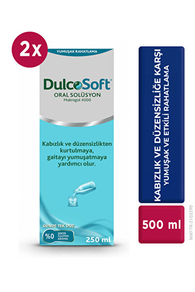 Dulcosoft Oral Solüsyon Makrogol 4000 250 ml 2'li