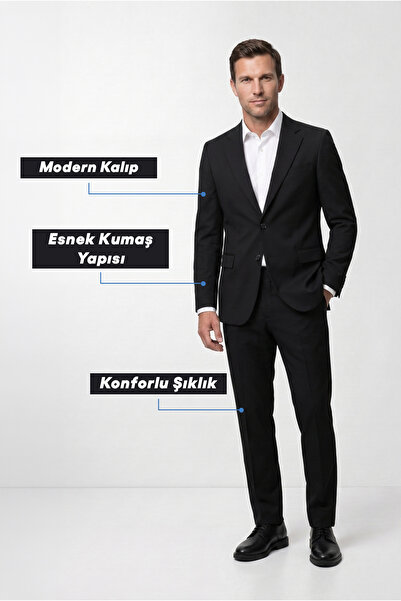 Kiğılı 7 Drop Slim Fit Dar Kesim Mevsimlik Takım Elbise