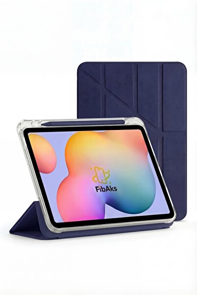 Fibaks iPad Air 11 M2 M3 M4 Çip Air 4. /5. /6. Nesil Kılıf Katlanır Kalem Böl...