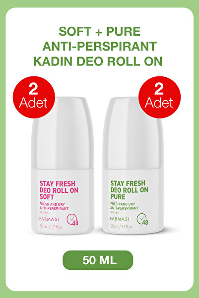 Farmasi Terleme Önleyici 48 Saat Etkili Kadın Roll On Deodorant 4'lü | Soft x...