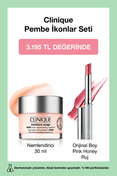 Clinique En Sevilen Pembe İkili Set
