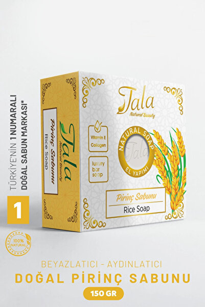 Tala Pirinç Sabunu Doğal Cilt Beyazlatıcı Aydınlatıcı 150 Gr