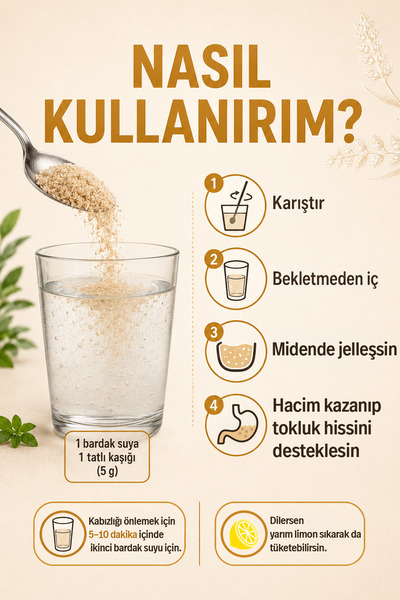 Mahbuba Karnıyarık Otu Tozu (Psyllium Husk) 2x200gr – Yüksek Lif