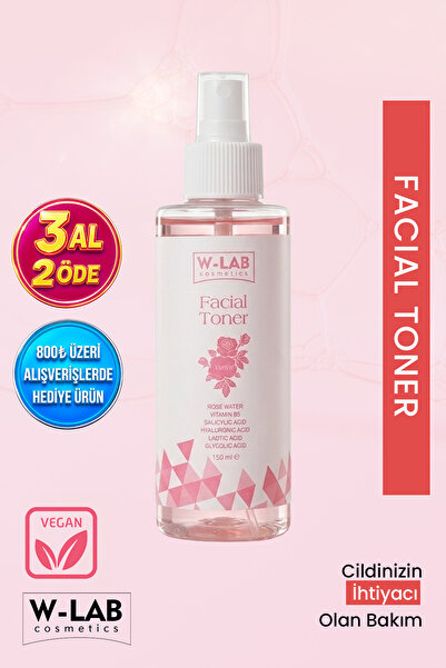 W-Lab Cosmetics Nurten Facial Toner 150 ml Arındırıcı, Nemlendirici ve Gözene...