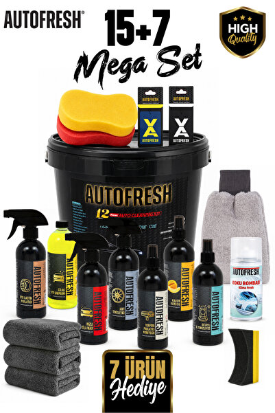 AutoFresh 15 PARÇA OTO BAKIM SETİ - MEGA SET