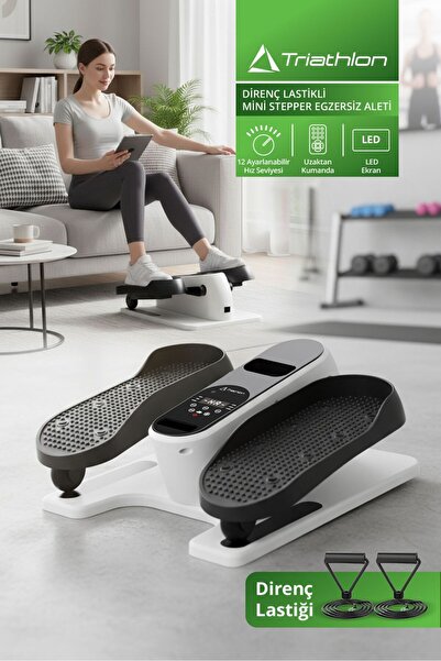 Triathlon T‑232 Stepper Egzersiz Aleti | LED Ekran | Ayarlanabilir Hız | Uzak...