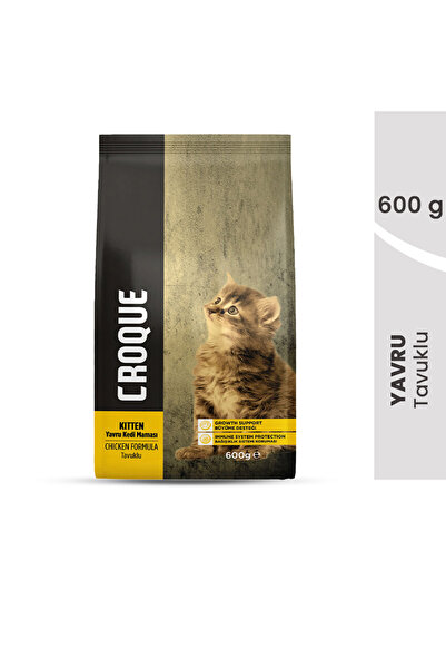 Croque Yavru Kuru Kedi Maması (Kitten) Tavuk Etli 600GR