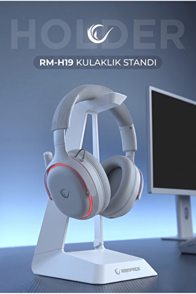 Rampage Rm-h19 Holder Beyaz Kulaklık Için Tutucu Stand Kulaklık Standı