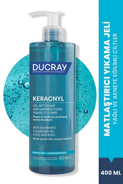 Ducray جل كيراكنيل للتنظيف للبشرة الدهنية والمعرضة لحب الشباب 400 مل