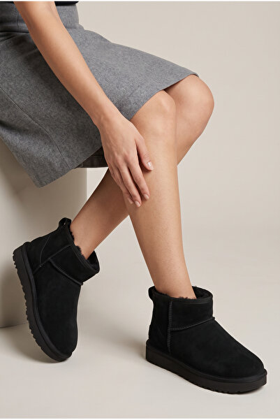 DGN Cozy Fur Lined Thick Sole Winter Women's Boots Black