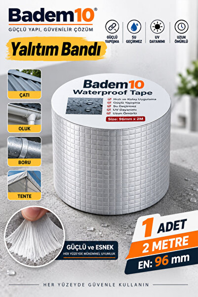 Badem10 Çatı Izolasyon 9.6 Cm X 2 Mt Su Sızdırmazlık Geçirmezlik Yalıtım Çamu...