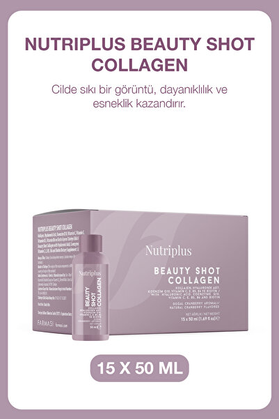 Farmasi Nutriplus Beauty Shot Collagen 15’li | Cilt Güzelliğini Destekleyen K...