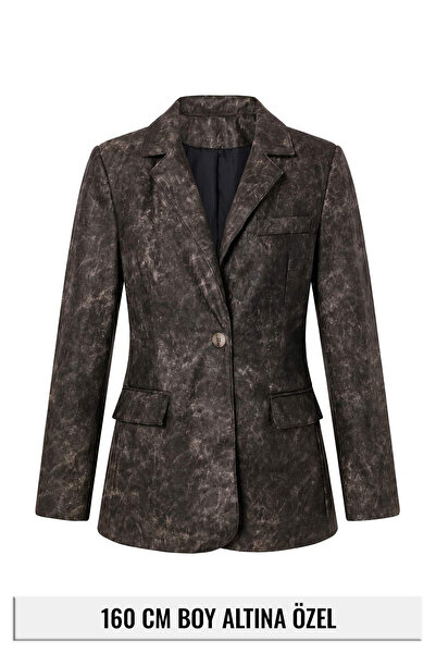 Trendyol Collection Petite Anthracite Gradient Blazer Jacket Twoaw27Bc00064