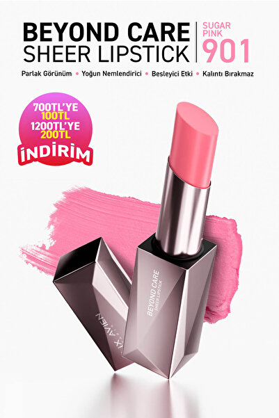 Alix Avien Beyond Care Sheer Lipstick 901 - Sugar Pink - Yoğun Nemlendirici B...