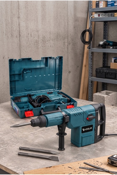ASSUR Profesyonel 1500W 11 Kg 3 Fonksiyonlu Kırıcı Delici Hilti