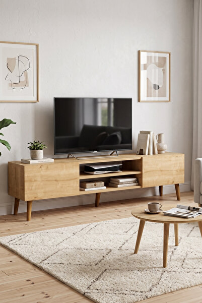 Monte Sehpa Plane Tv Ünitesi 150cm - Meşe
