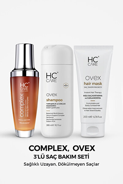 HC Care HC Complex, Ovex Şampuan, Ovex Maske 3'lü Saç Bakım Seti