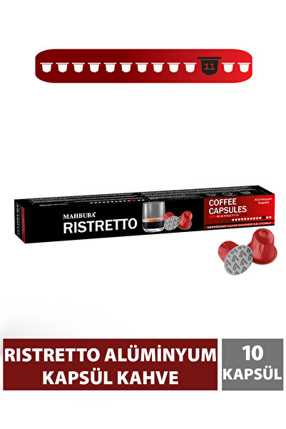 Mahbuba %100 Arabica Ristretto Kapsül Kahve 10'lu (Nespresso Uyumlu Alüminyum)