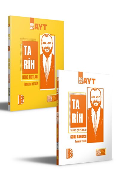 Benim Hocam Yayınları 2027 Güncel Baskı AYT TARİH SORU BANKASI VE AYT TARİH D...
