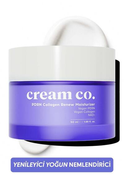 Cream Co. PDRN Kolajen Nemlendirici Yüz Kremi | Peptit NAD+ Argireline Sıkıla...