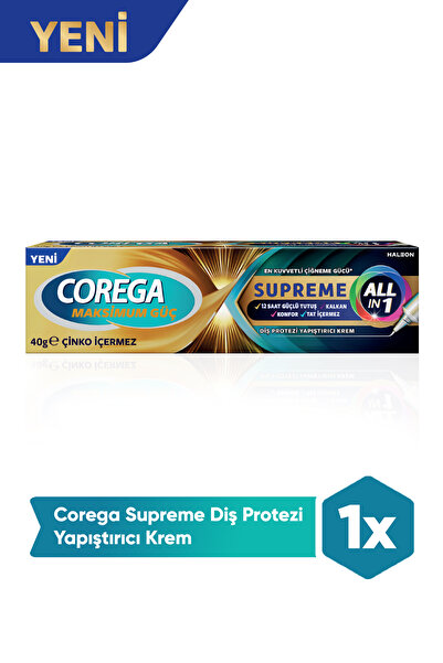 Corega Supreme Maksimum Güç Diş Protezi Yapıştırıcı Krem 40 Gr